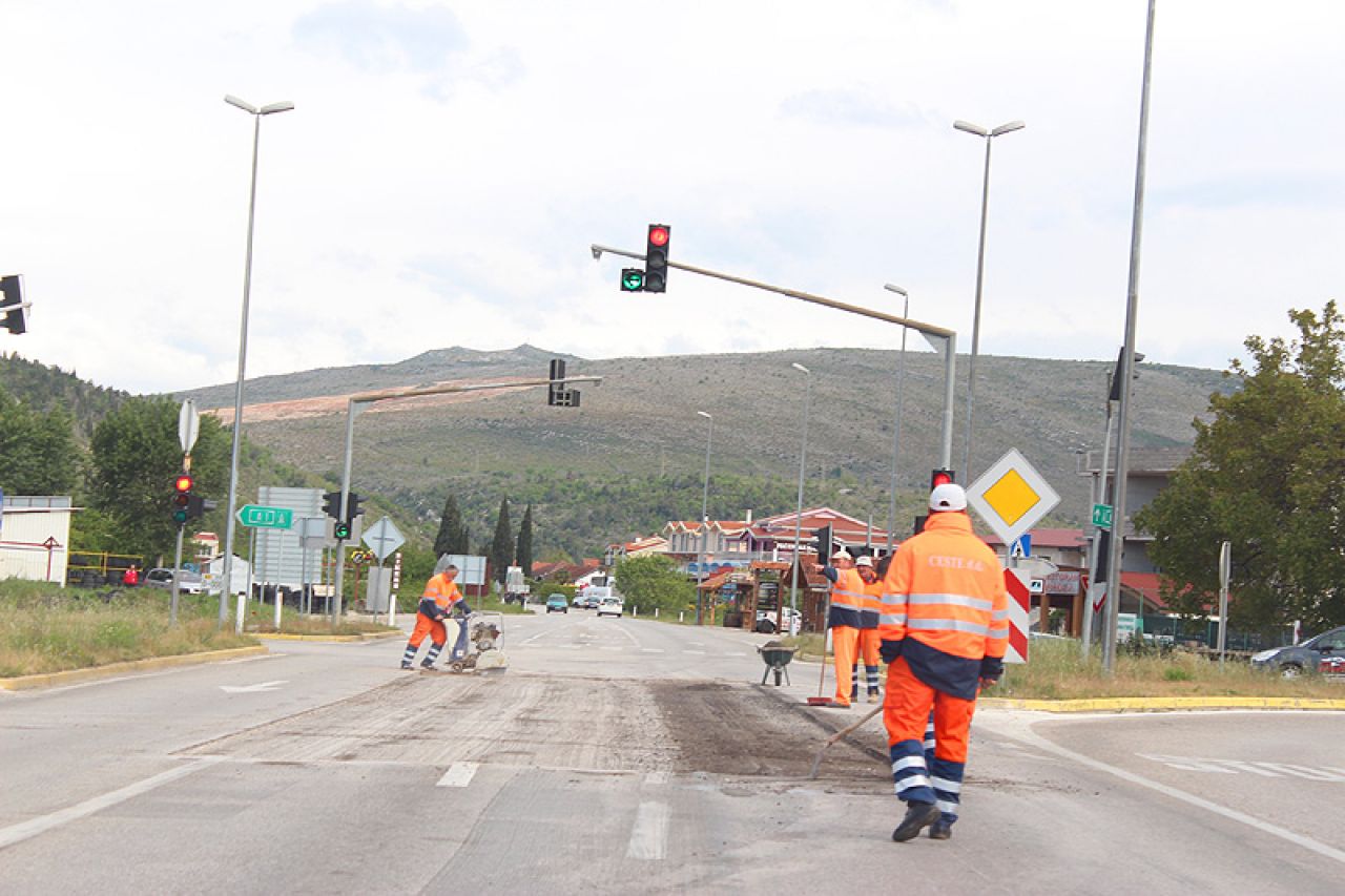 Započela rekonstrukcija magistralne ceste na ulazu u Čapljinu