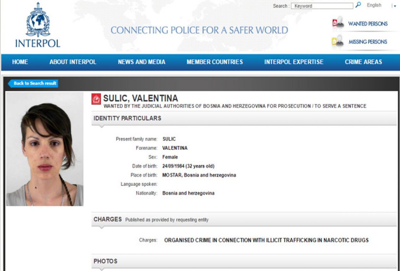 Interpol raspisao tjeralicu za mostarskom slikaricom Valentinom Sulić