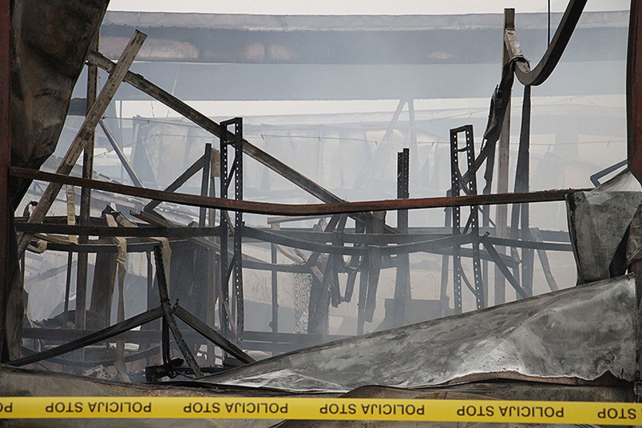 Policija započinje istragu o uzroku požara u mostarskom Bingu