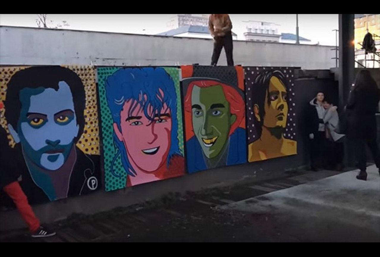 VIDEO | Otkriven mural ikonama sarajevske kulturne scene 
