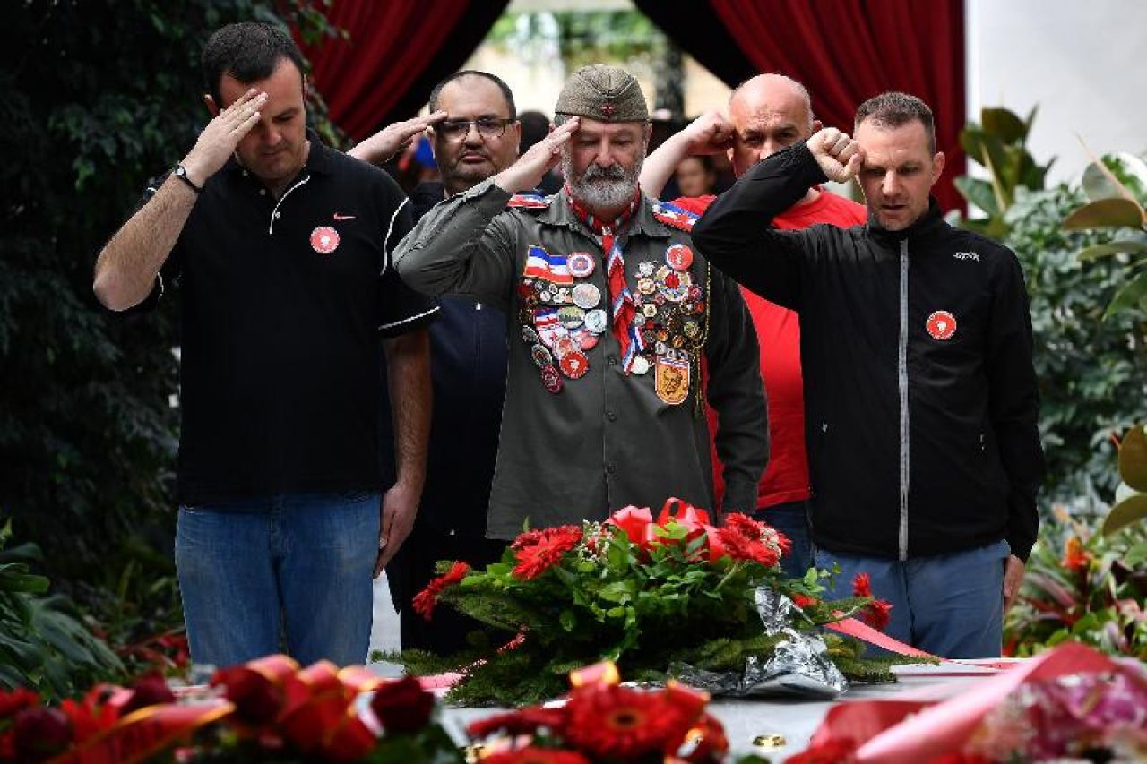 Mimohod u Beogradu u povodu 37. obljetnice smrti Josipa Broza Tita