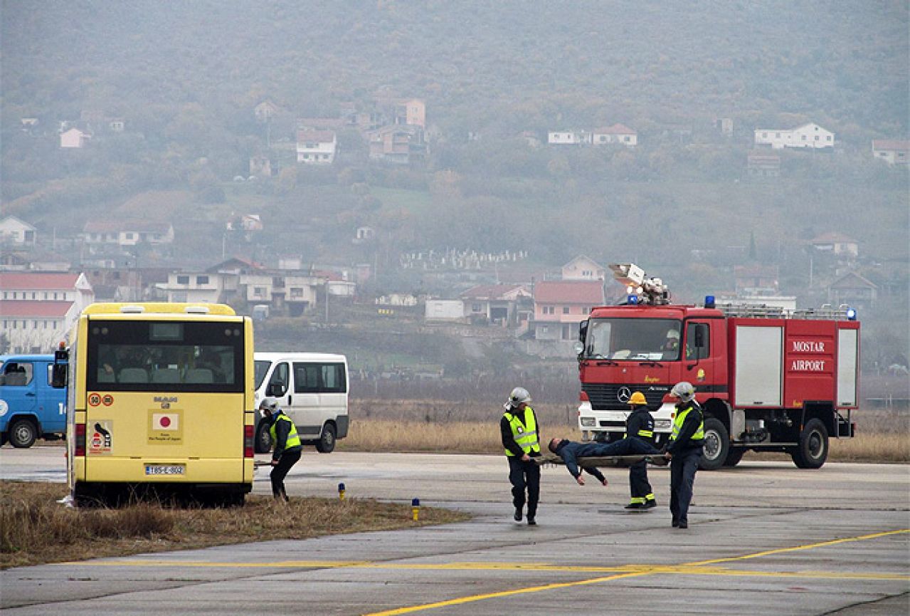 Zračna luka Mostar: Vježba za izvanredne situacije
