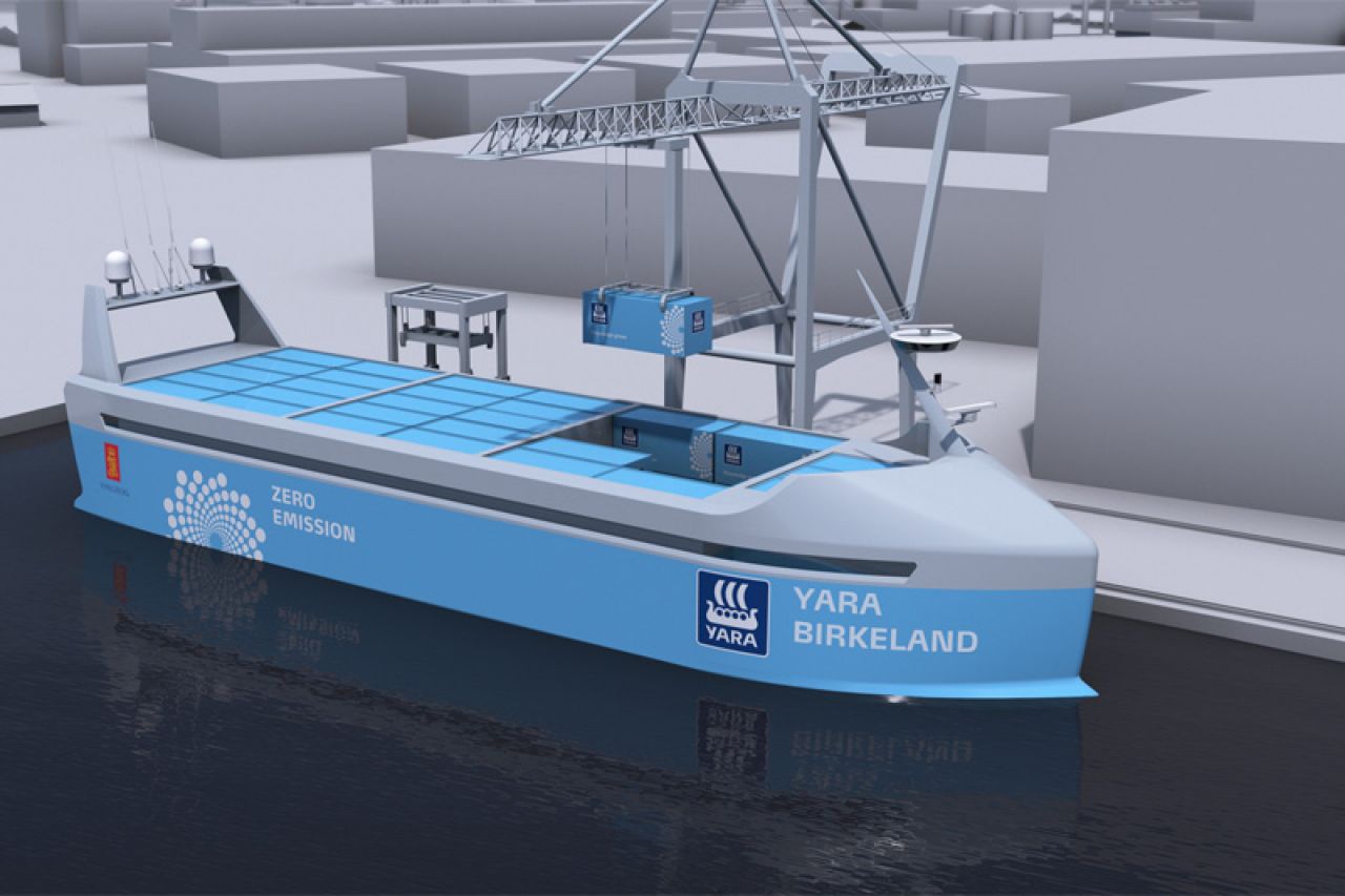 Norveška gradi prvi električni samoplovni teretni brod