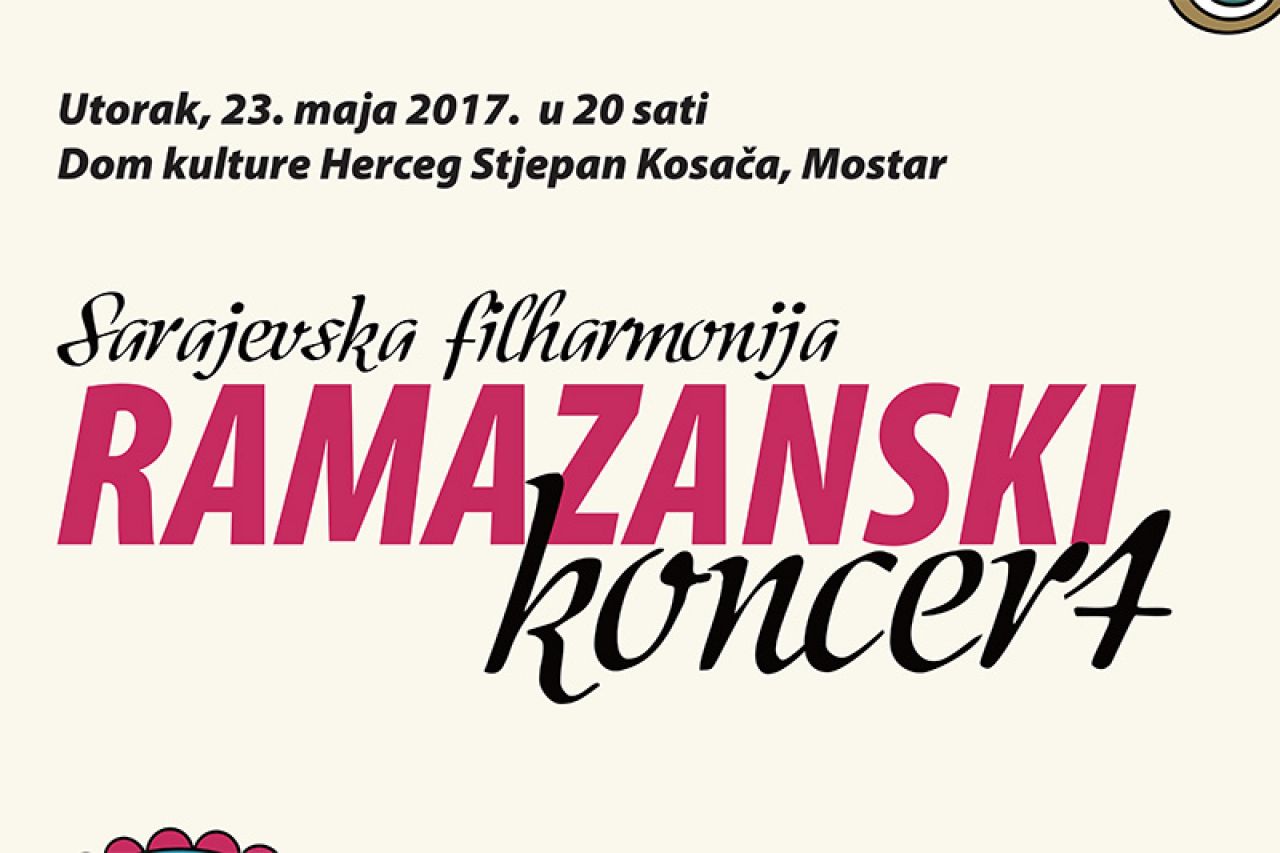 Ramazanski koncert Sarajevske filharmonije u utorak u Kosači