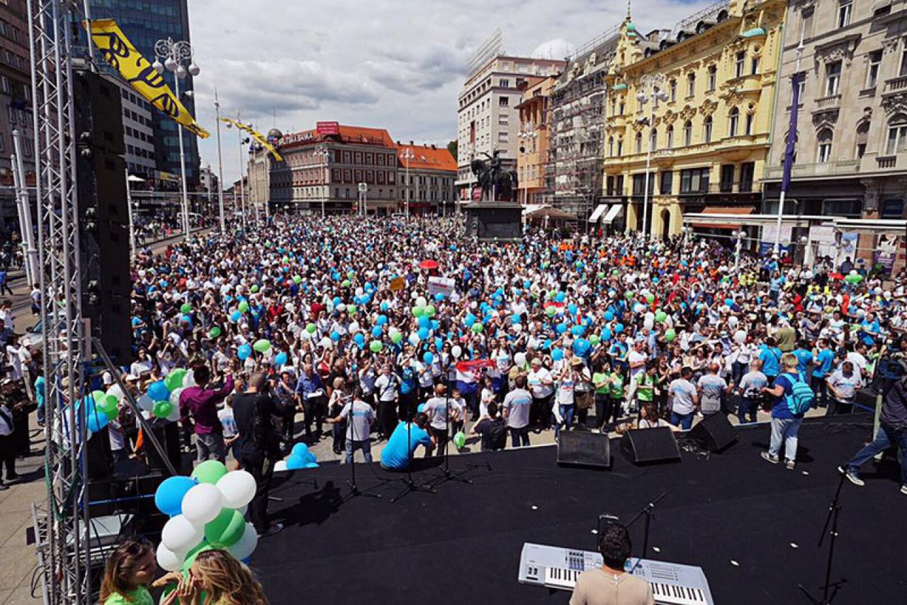 VIDEO | "Hod za život" u Zagrebu okupio 15.000 ljudi