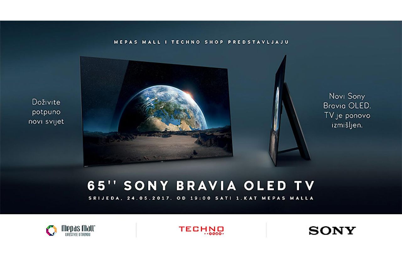 Mepas Mall i Techno Shop predstavljaju 65'' SONY BRAVIA OLED TV