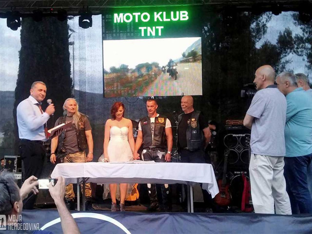 Slovenci se vjenčali na motorijadi u Hercegovini