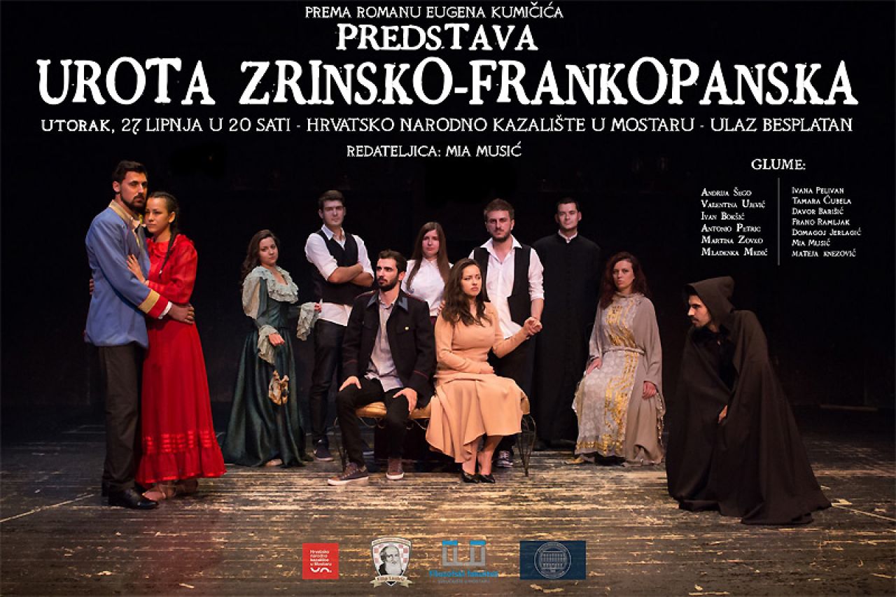 Mostar: Predstava 'Urota Zrinsko-Frankopanska'
