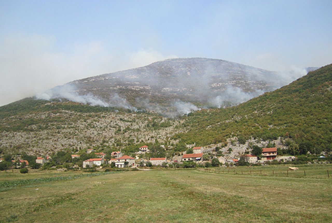 Kiša ugasila požar u Trebinju