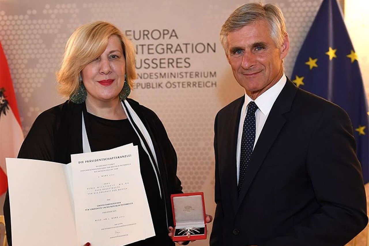 Dunja Mijatović u Beču odlikovana Ordenom Republike Austrije za posebne zasluge