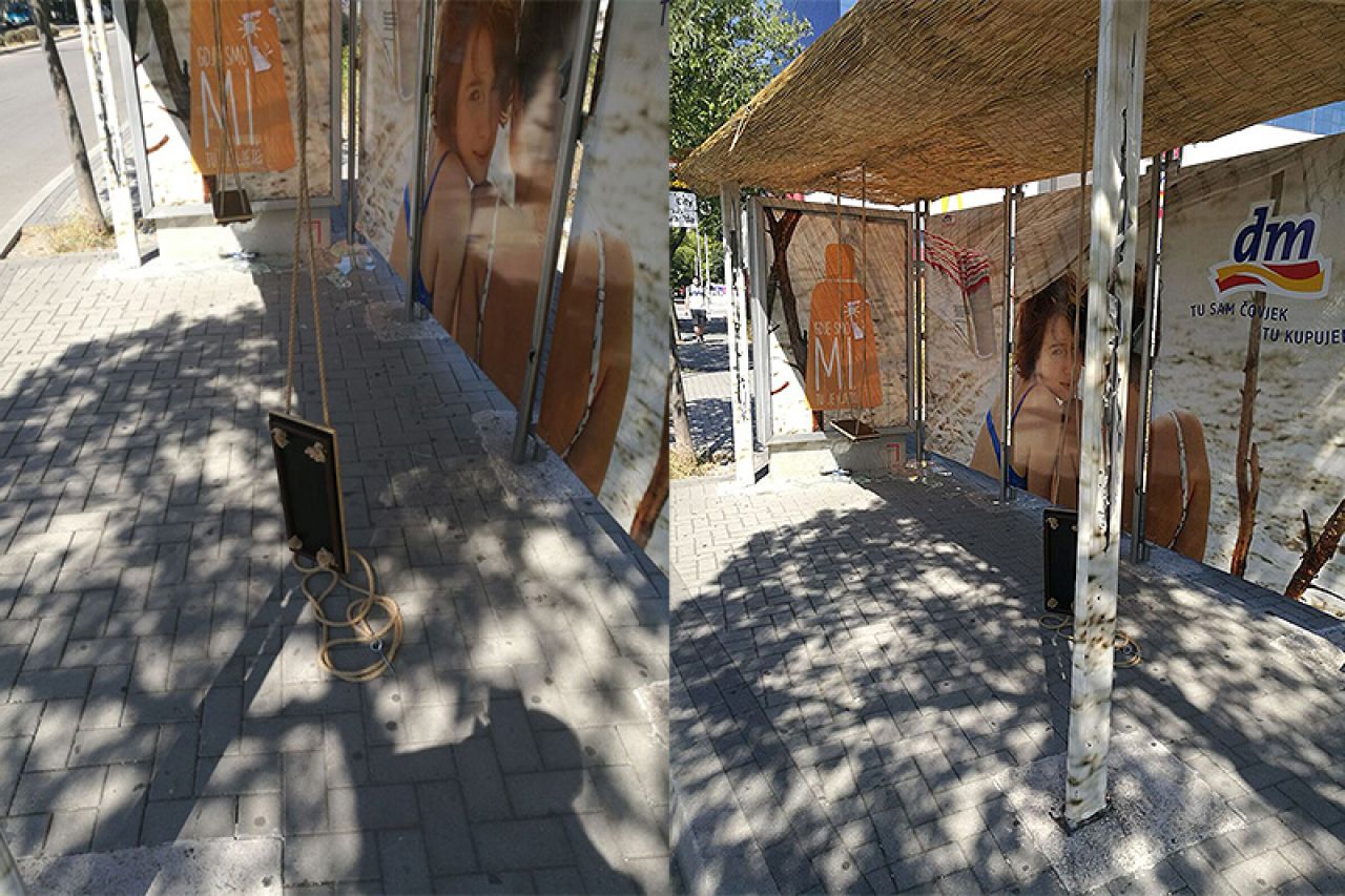 Mostar: Vandali razvalili ljuljačke na autobusnoj postaji