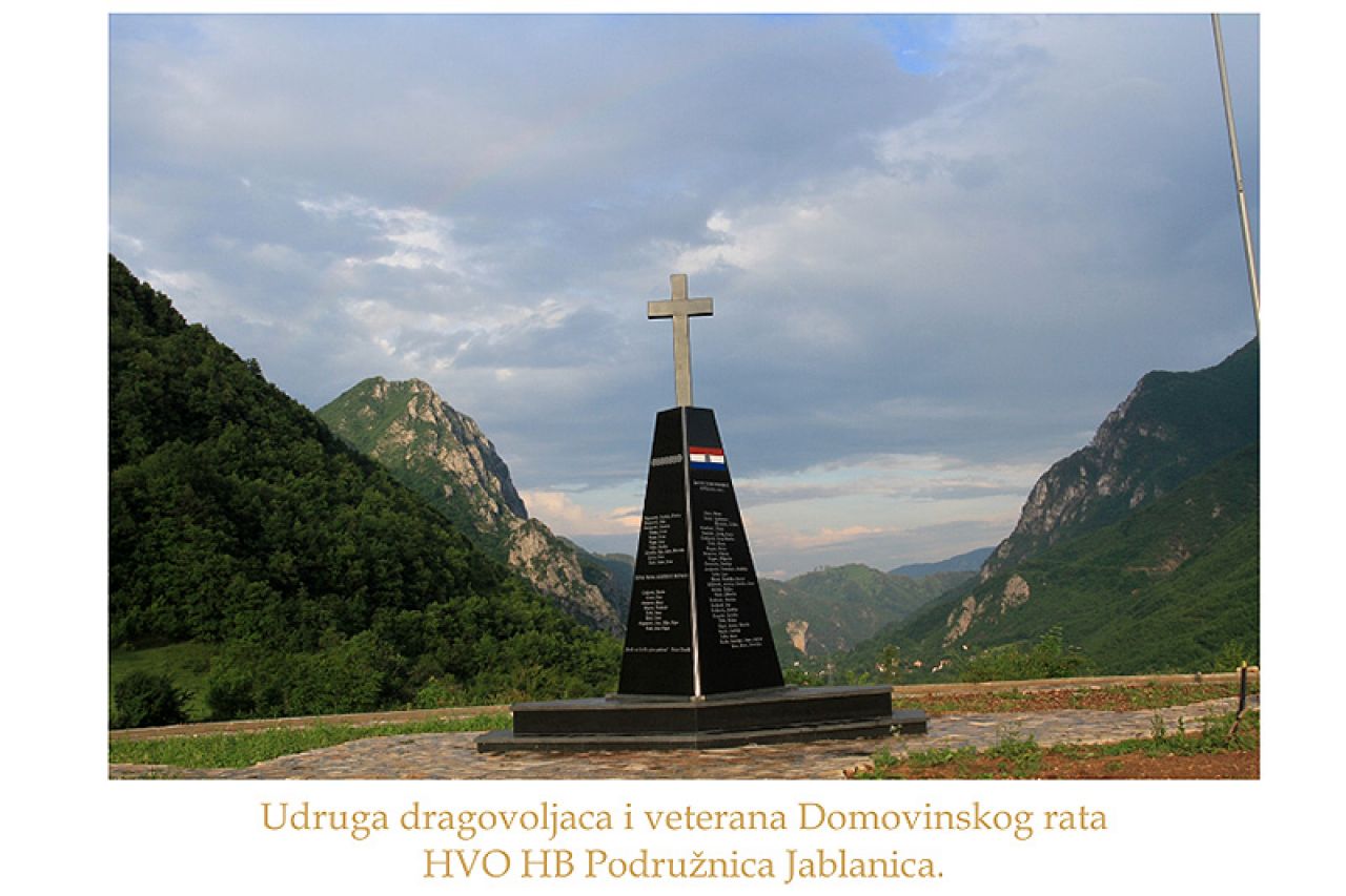 Jablanica dobiva prvi spomenik u čast svim poginulim Hrvatima