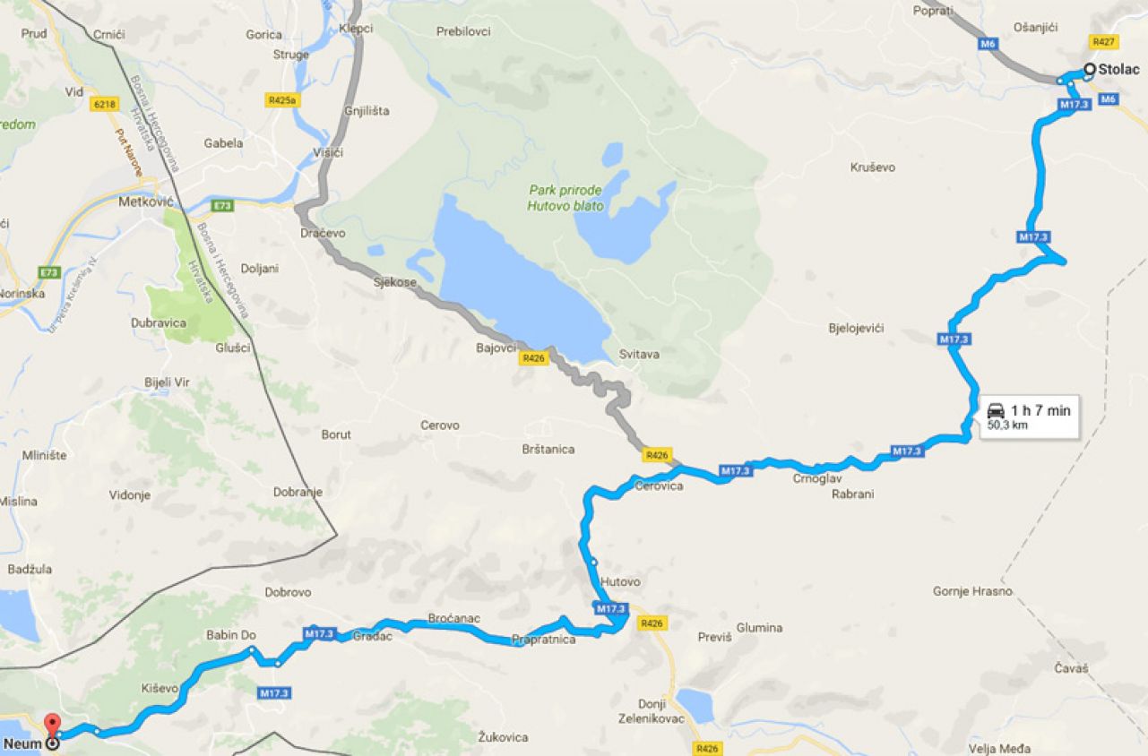 Odobreno 700.000 KM za eksproprijaciju na cesti Stolac-Neum