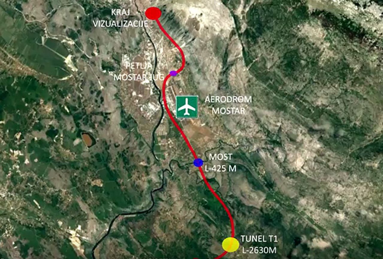 VIDEO | Detaljan prikaz dionice autoceste Mostar Jug