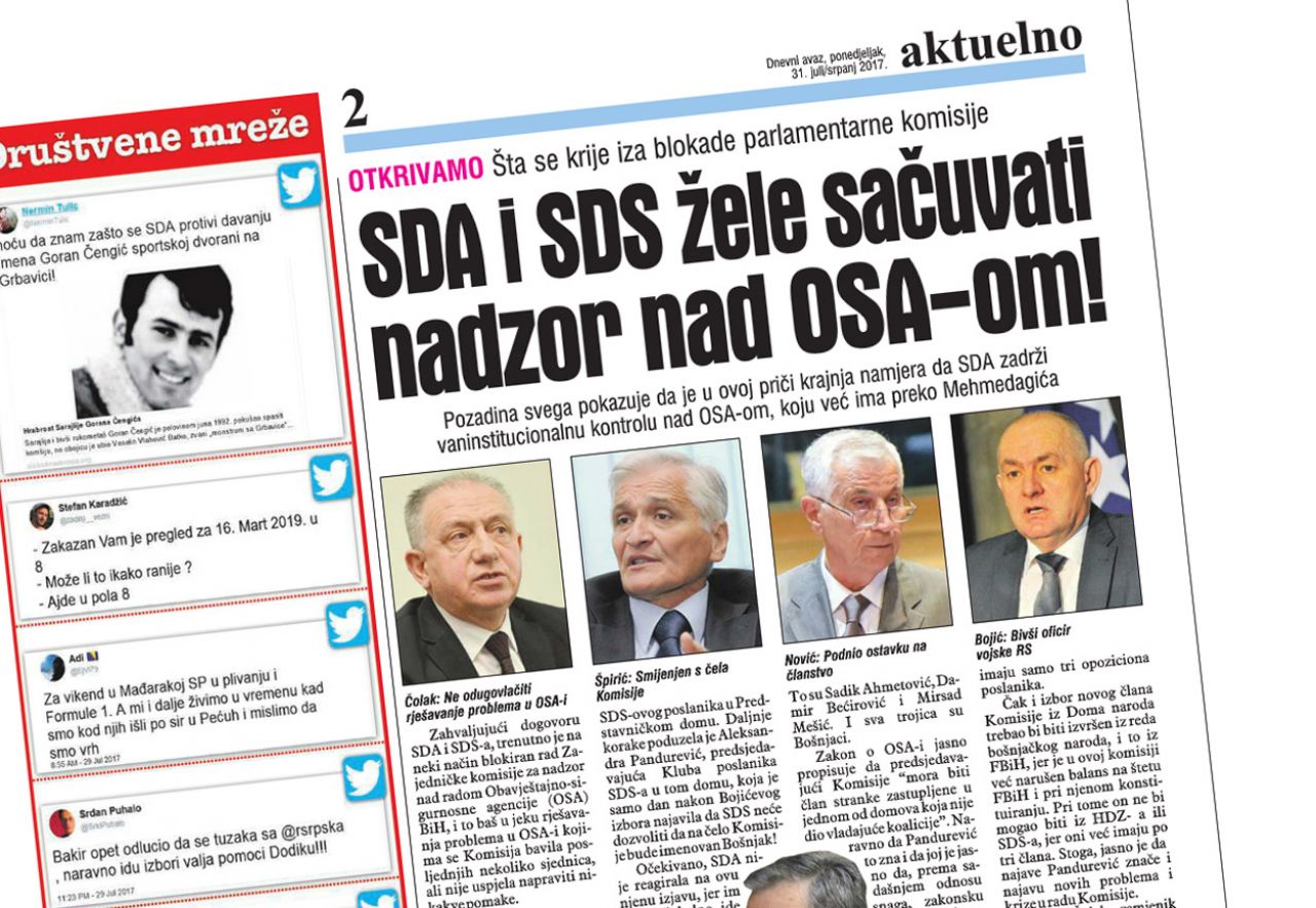 SDA uzvraća Avazu: Udruženi napad na institucije