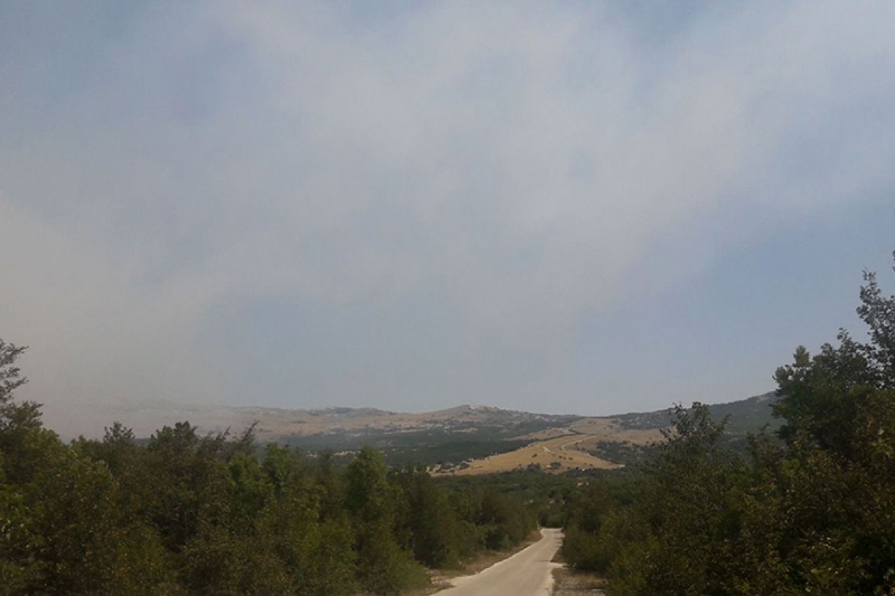 Požar na Dinari prijeti visokoj šumi, fronta duga skoro pet kilometara