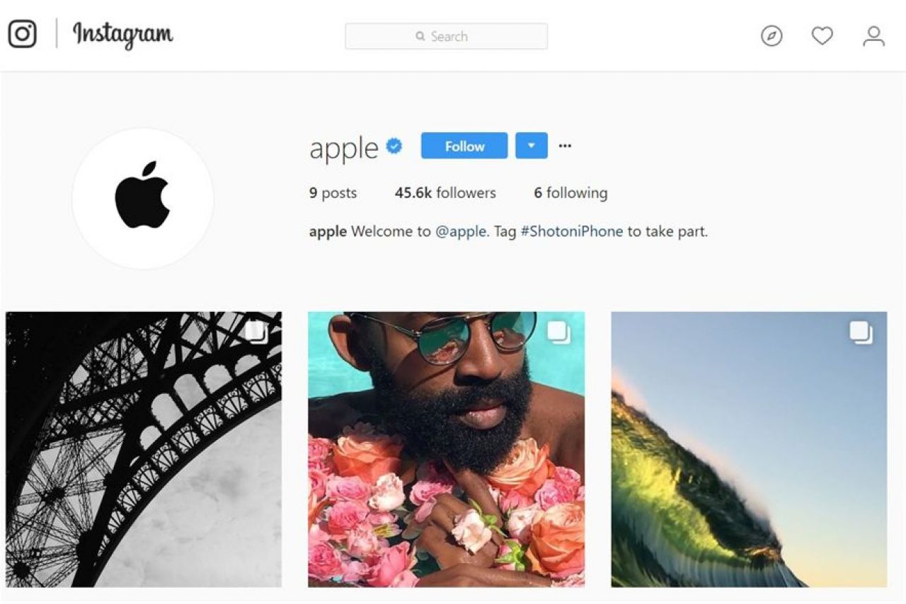 Apple otvorio profil na Instagramu