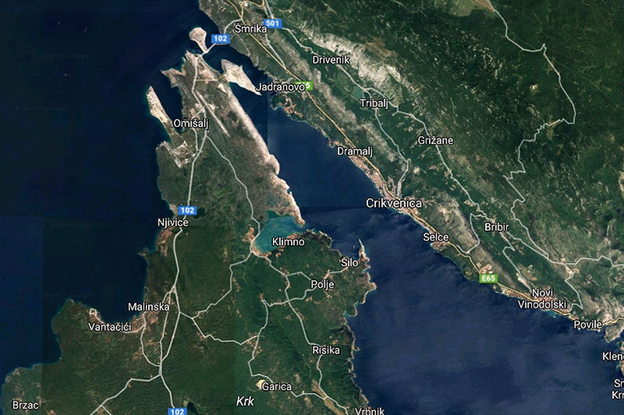 Potres magnitude 3,7 između otoka Krka i Jadranova