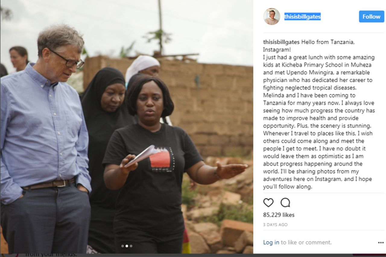 I Bill Gates otvorio profil na Instagramu