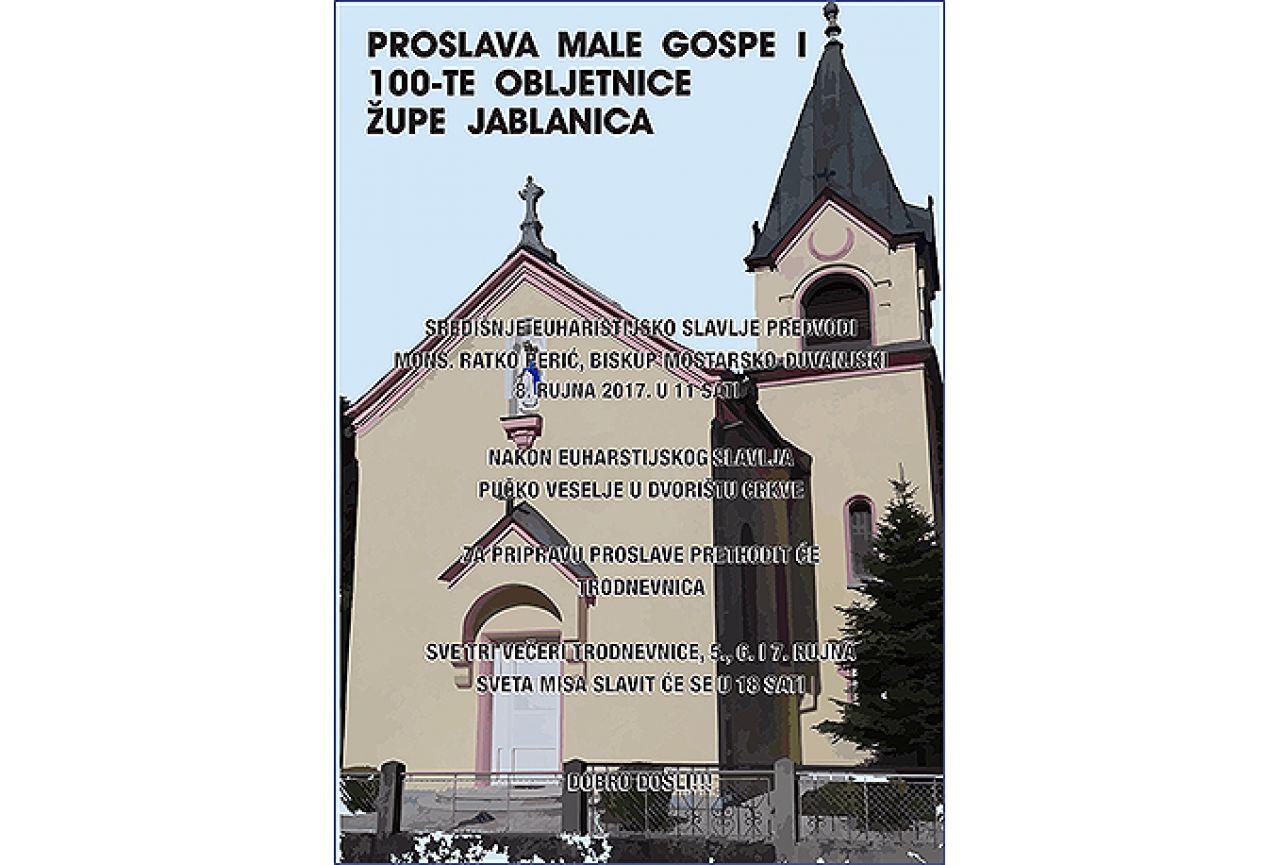 Obilježavanje 100. obljetnice Župe Jablanica