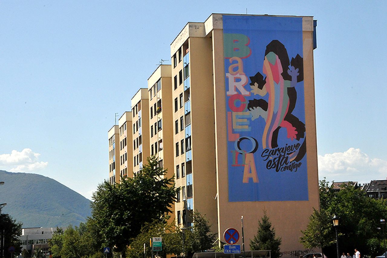 Mural za Barcelonu: Sarajevo je uz tebe