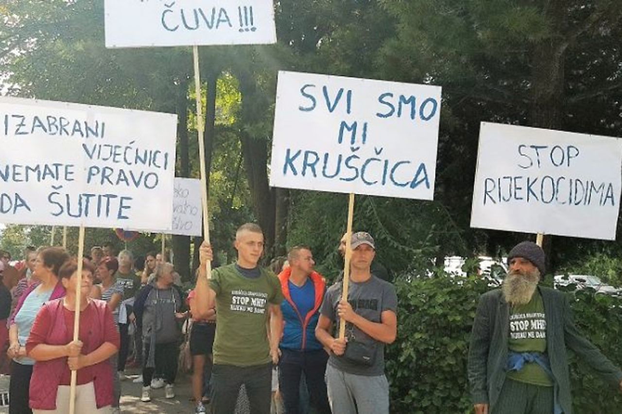 U Kruščici održan prosvjedni skup protiv hidroelektrana