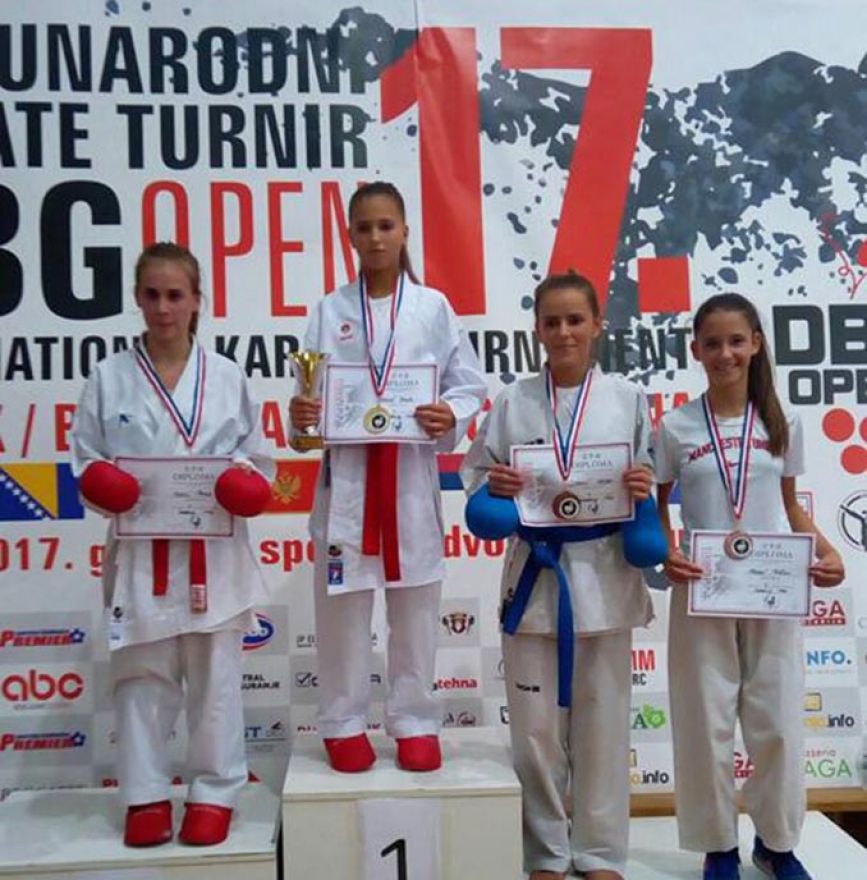 Karataši Širokog Brijega osvojili devet medalja na međunarodnom DBG karate turniru