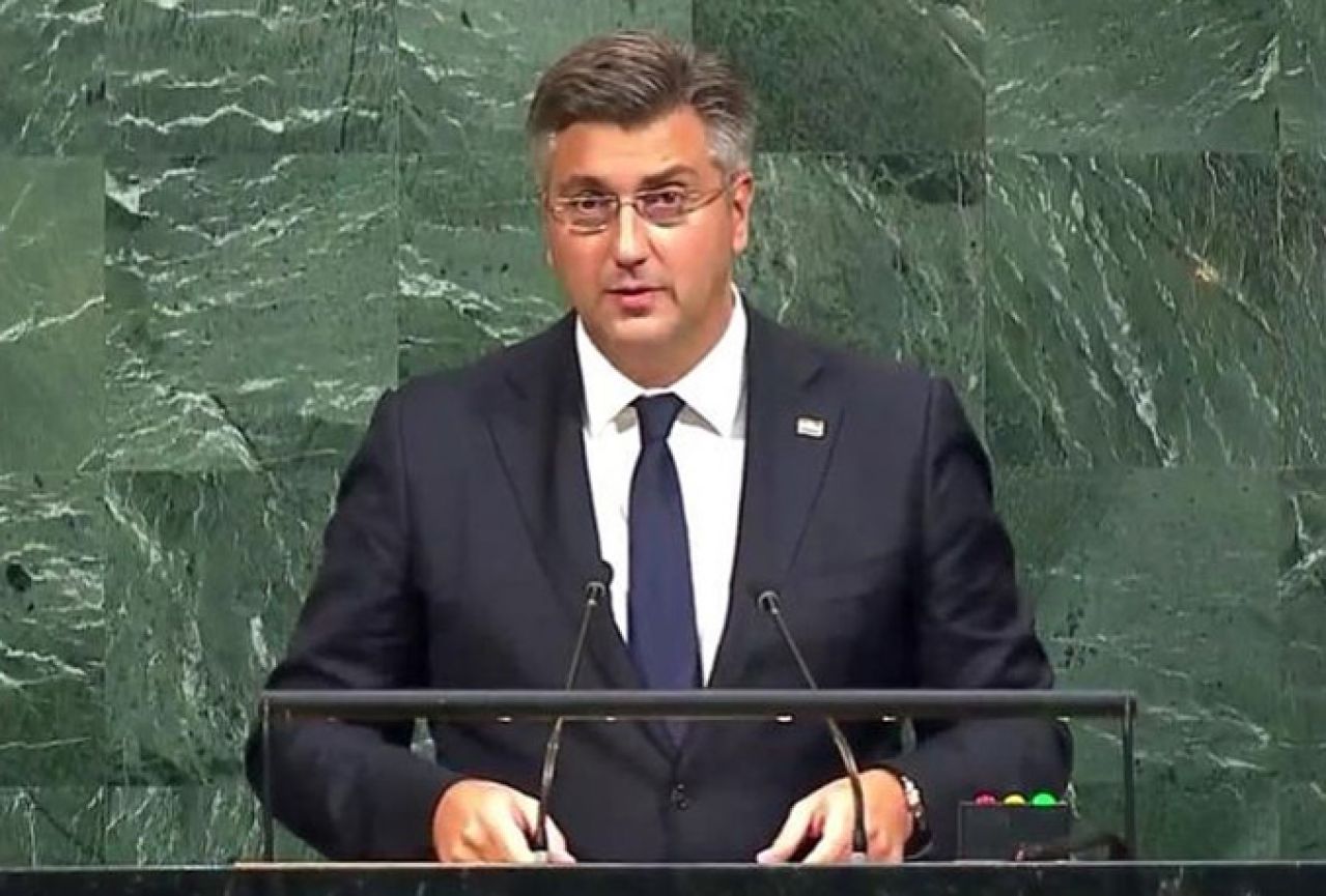 Plenković UN-u: Jednakopravnost konstitutivnih naroda preduvjet za stabilnost BiH