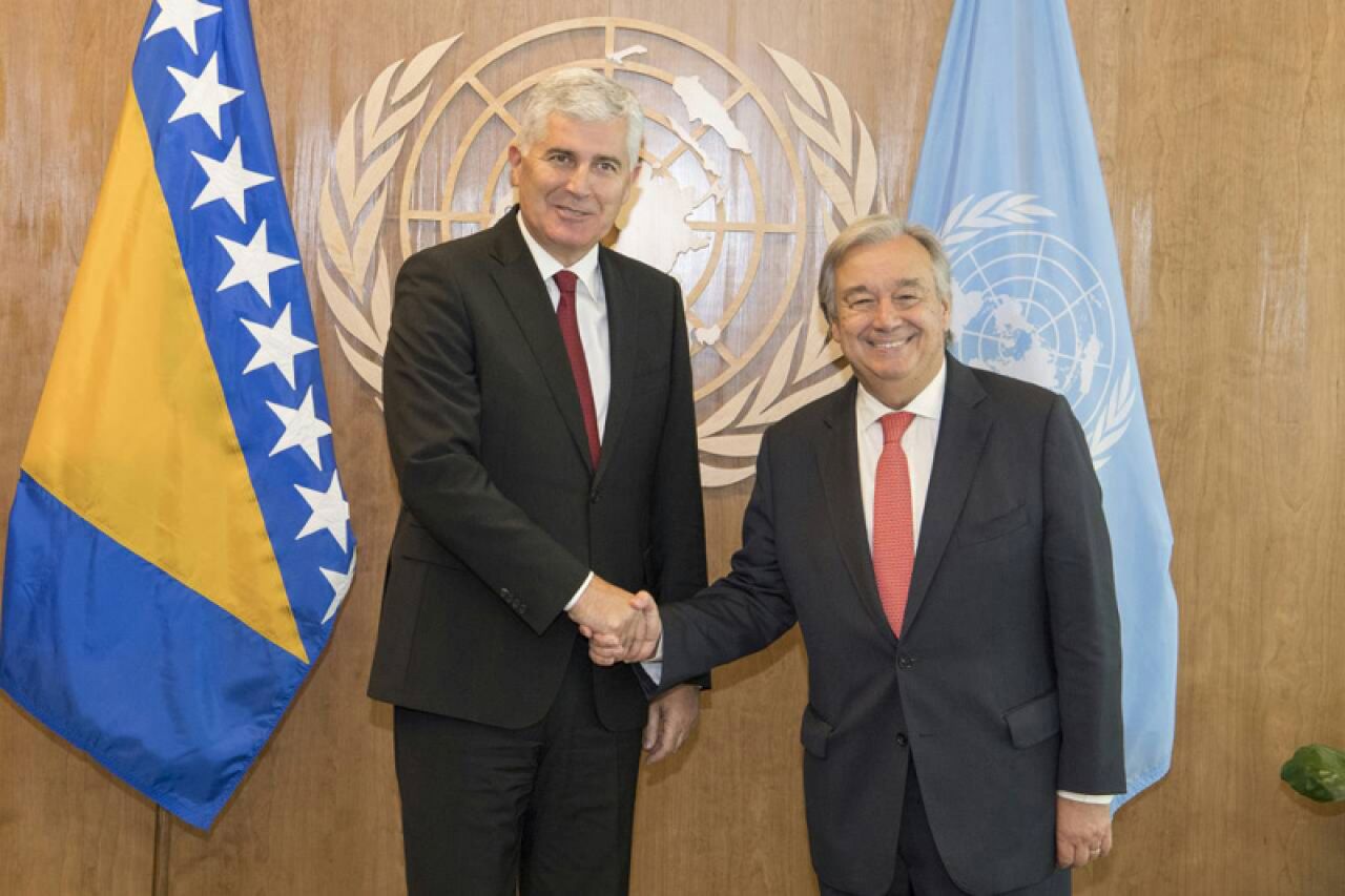 Čović razgovarao s glavnim tajnikom UN-a Guterresom