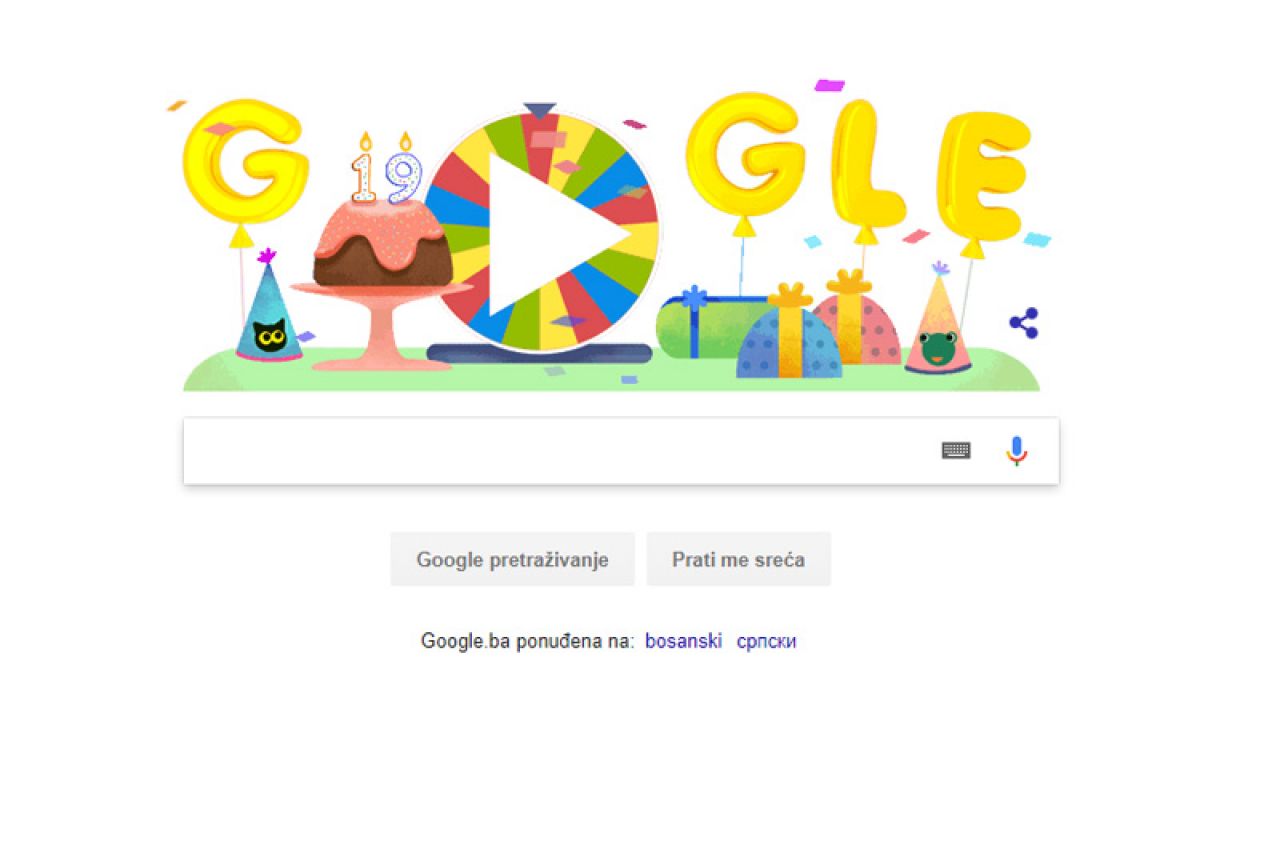 Google slavi 19. rođendan uz brojne zarazne igrice