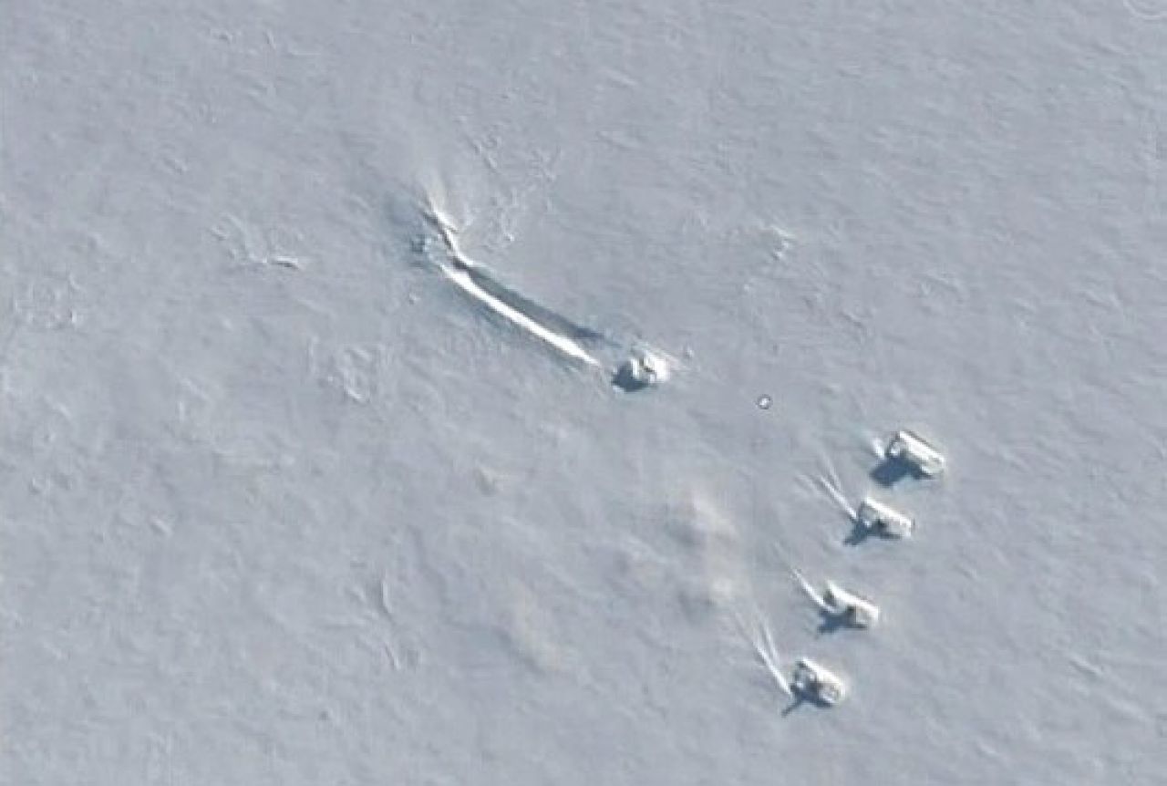Snimke srušenog NLO-a na Antarktici 