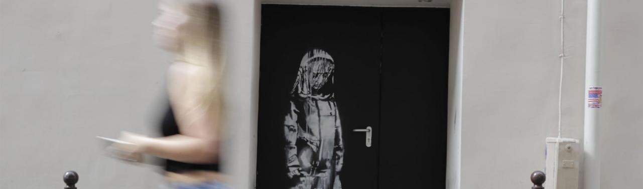 Ukraden Banksyjev mural