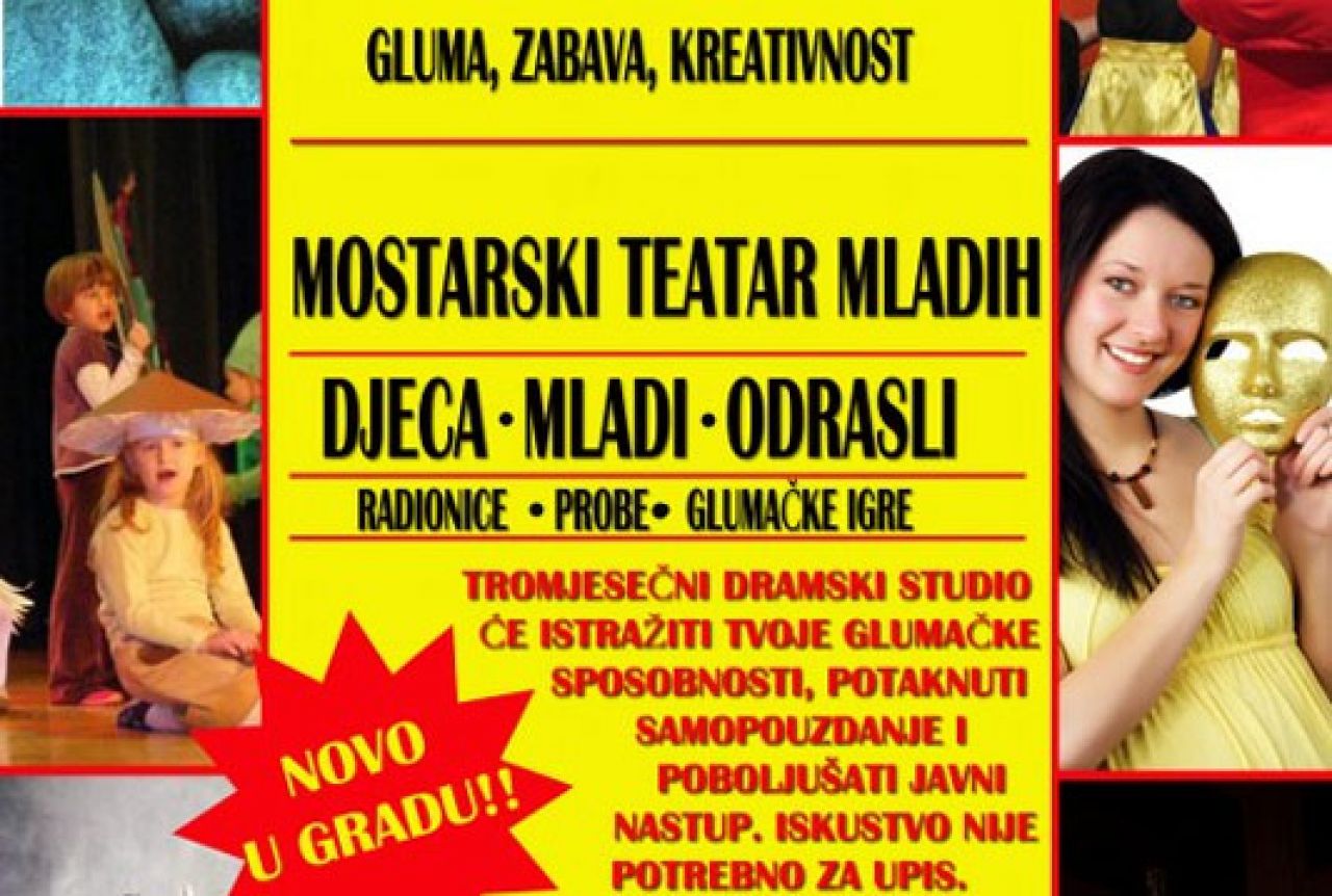 Mostarski teatar mladih pokreće školu glume 