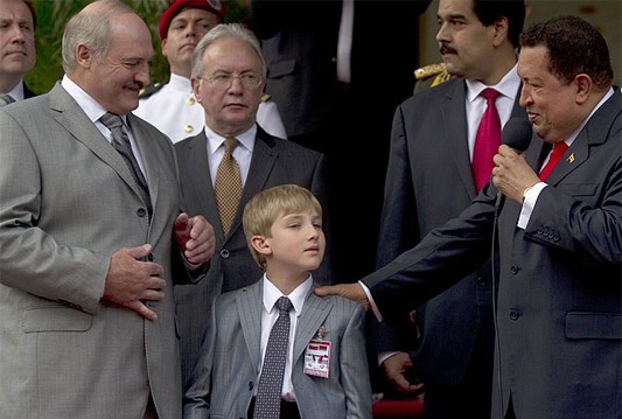 Bjeloruski predsjednik i njegov osmogodišnji sin