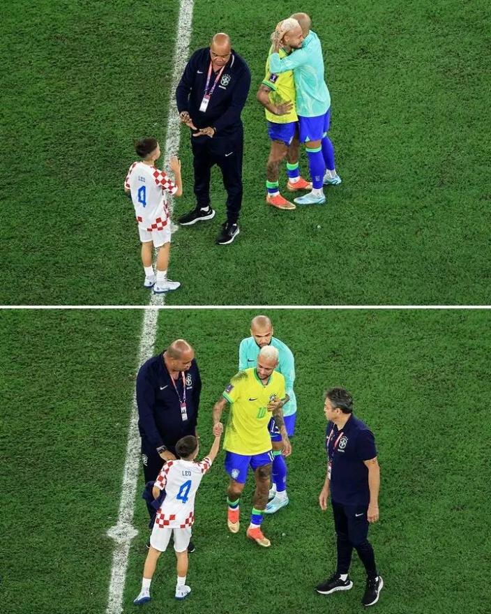 Perišićev sin potrčao i tješio Neymara nakon poraza 