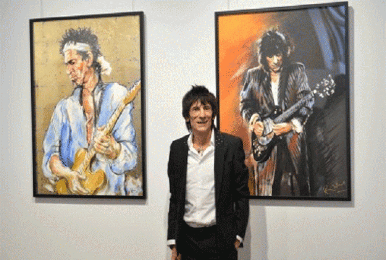 Izložba slika slavnoga gitarista Rolling Stonesa - Ronnieja Wooda.