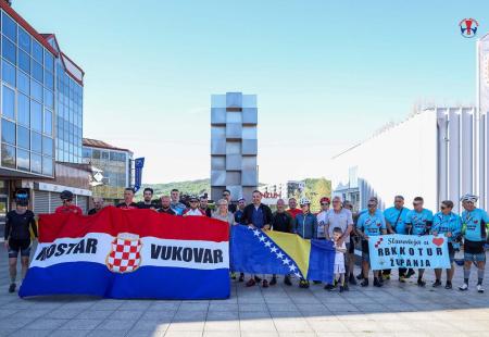 Biciklistička karavana prijateljstva Mostar - Vukovar uspješno stigla u Kiseljak 