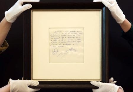 Salveta s potpisom koja vrijedi 760.000 funti