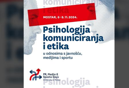 Najava konferencije ''PR, Media & Sports Days University of Mostar''