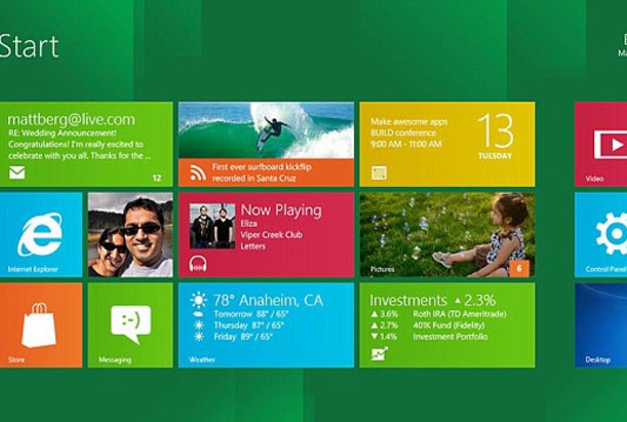 Microsoft predstavio demo verziju Windowsa 8