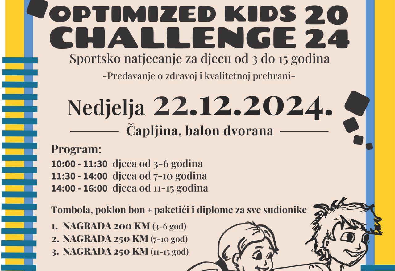 Sportski izazovi za najmlađe: OPTIMIZED KIDS CHALLENGE 2024