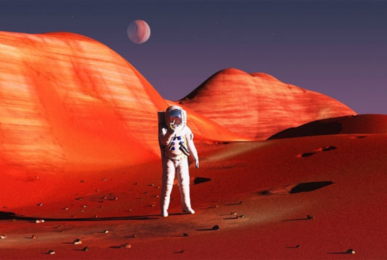 Люди с разных планет. Планета Марс и марсиане. Человек с Марса. Путешествие на другую планету. Космонавт на Марсе.