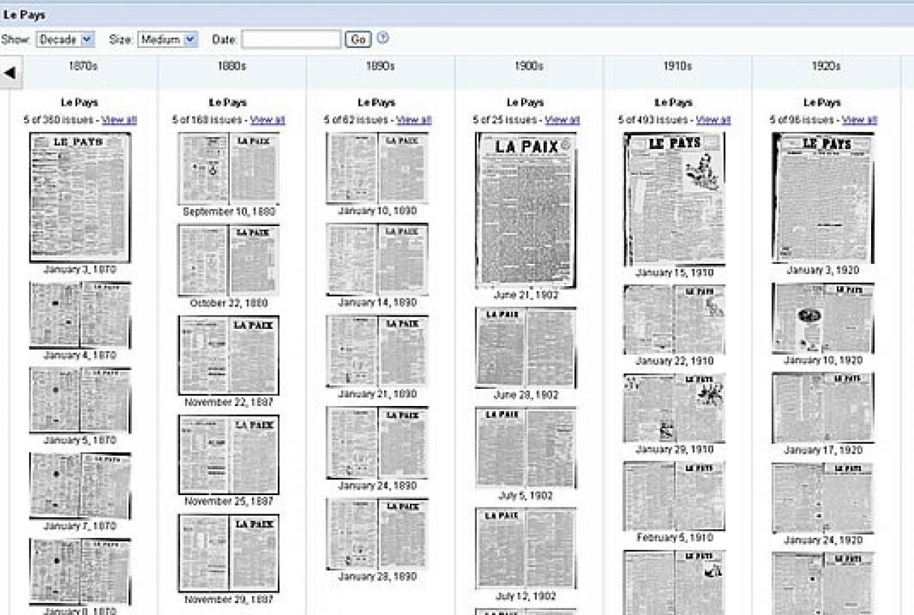Google odustao od digitalizacije novinskih arhiva