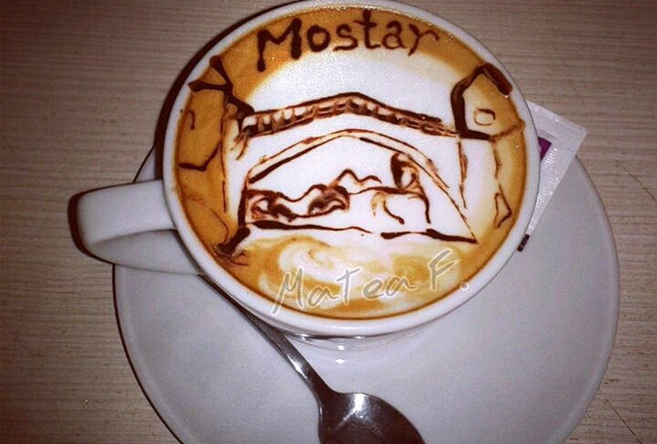 Matea Ferjančić iz Mostara od kave pravi umjetnička djela