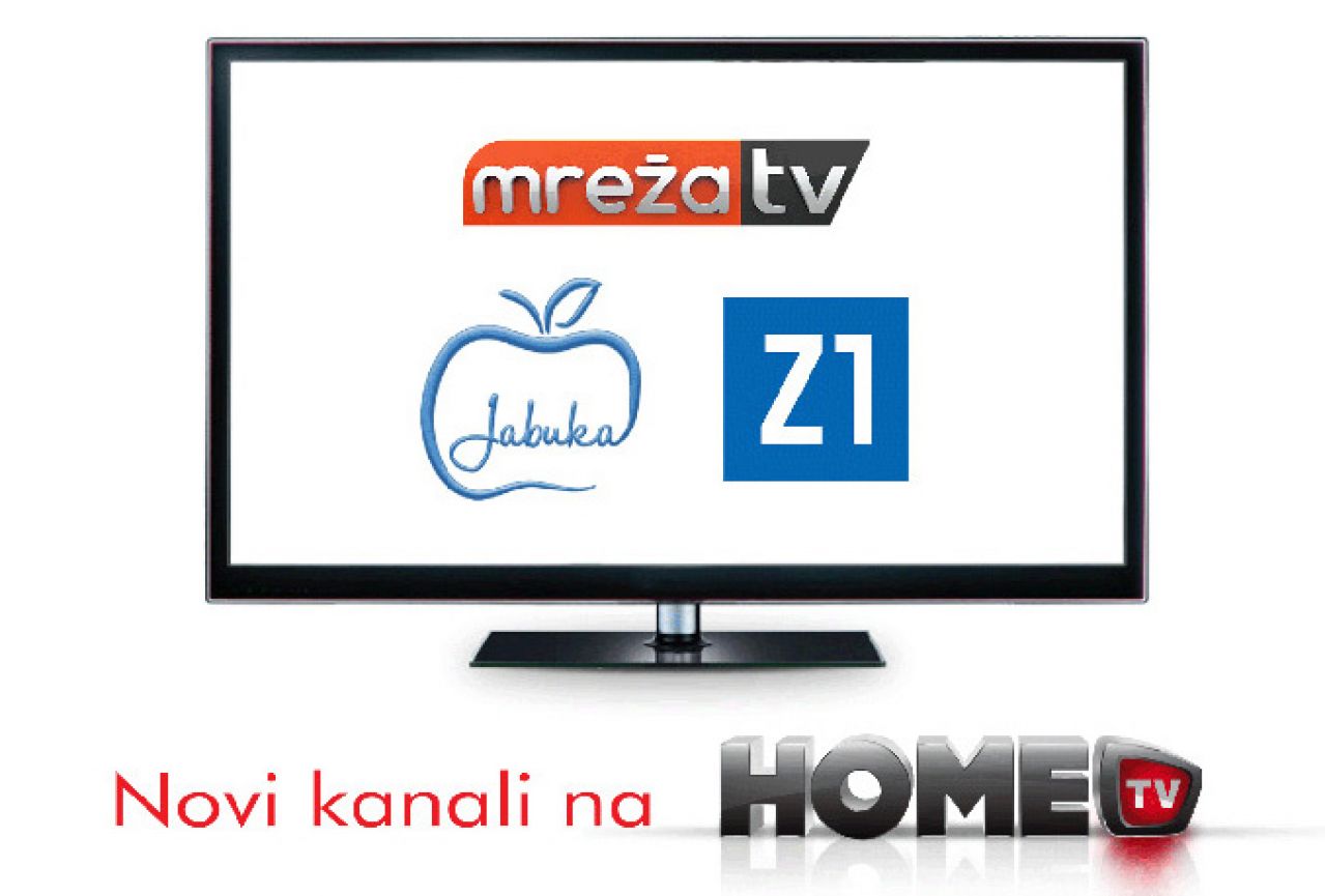 HOME.TV bogatiji za tri nova kanala - Z1 TV, Jabuka TV i Mreža TV 