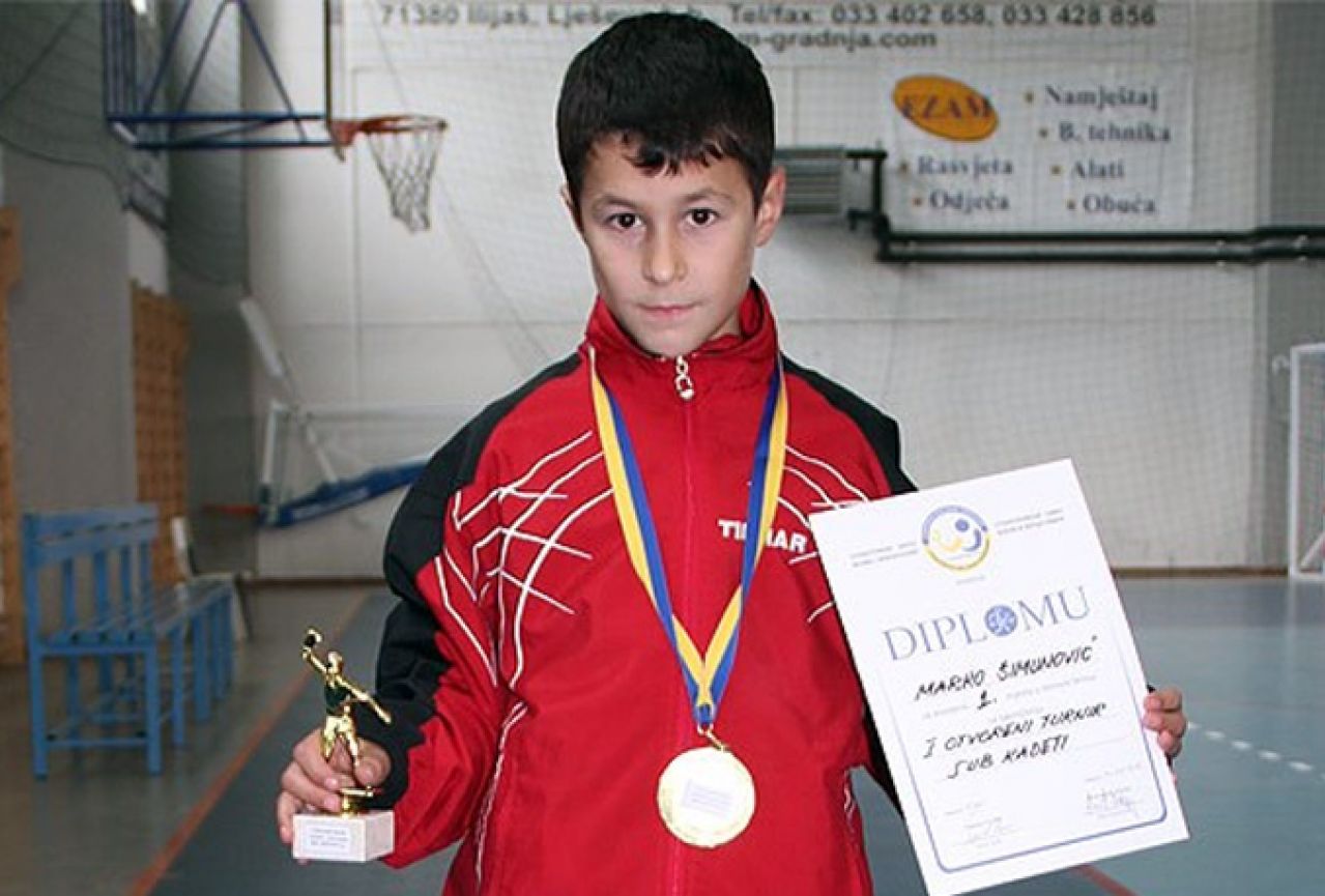 Stolni tenis: Mostarac Šimunović državni prvak 