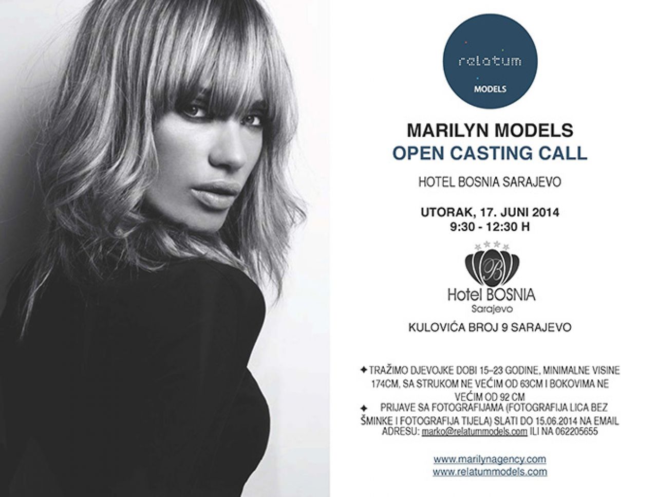 Marilyn Models Paris traži djevojke