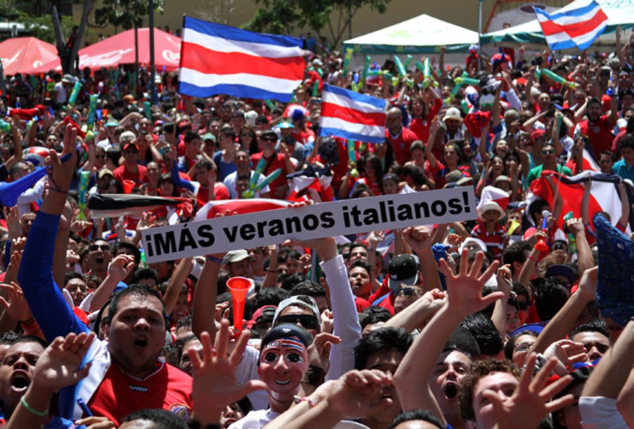 Kostarikansko ludilo: Navijači slavili do zore, igrači se naguravali s Talijanima
