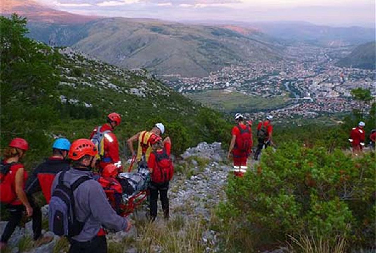 Službe spašavanja na Planinici iznad Mostara izveli vježbe spašavanja
