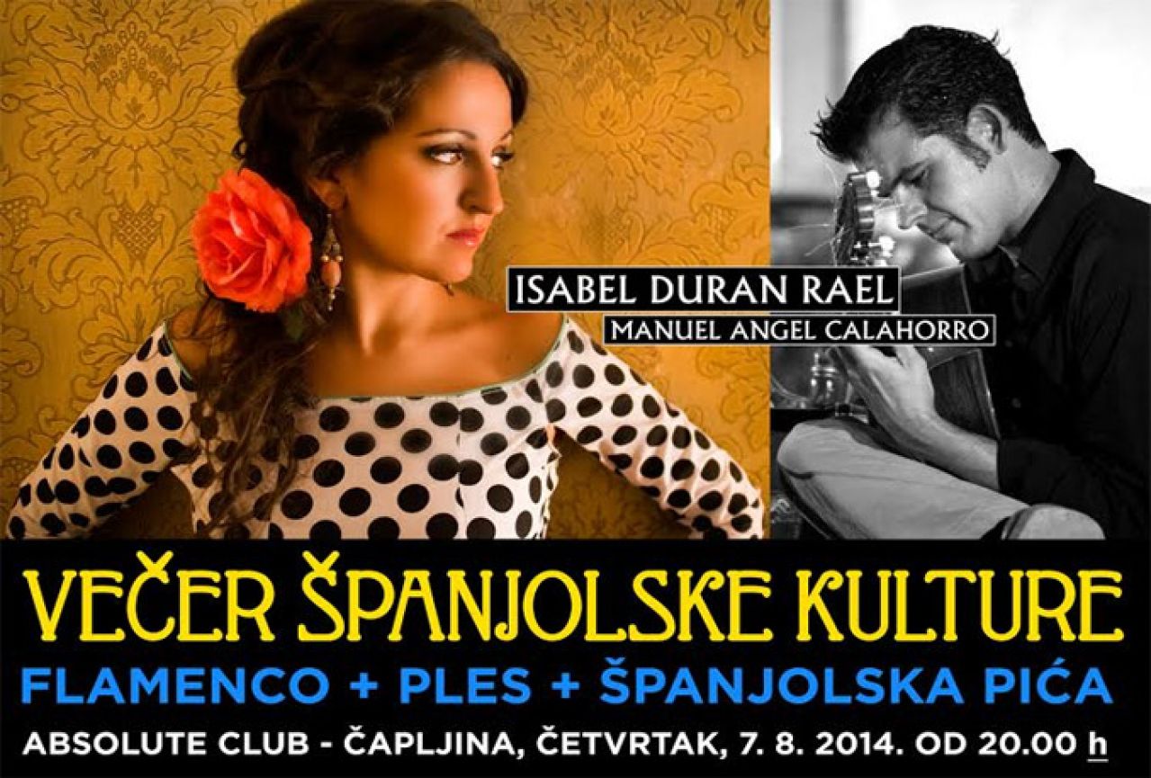 Večer Španjolske kulture 7. kolovoza u Čapljini